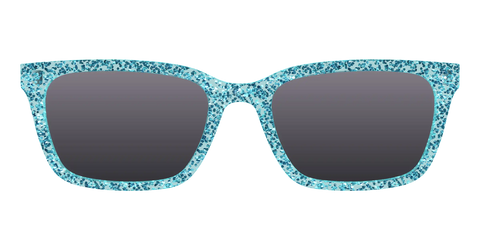 The Polarized Aquamarine Sparkle Sun Top
