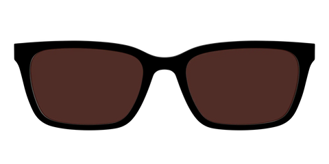 The Black with Brown Golf Lens