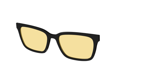 The Black With Citrine Yellow Lens