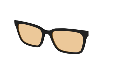 The Black With Umber Brown Lens
