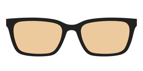 The Black With Umber Brown Lens