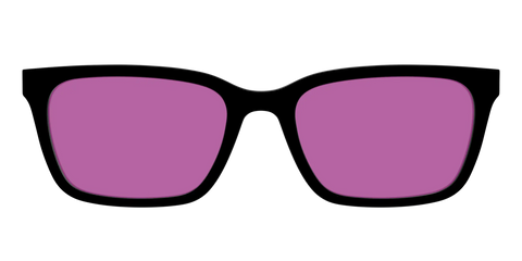 The Black with Violet Golf Lens