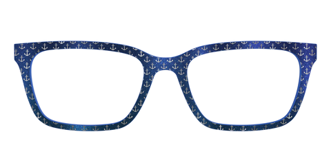 The Blue Shimmer with Silver Foil Anchors