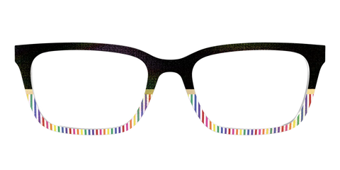 The Chic Pride Stripes Crystal with Gold Foil