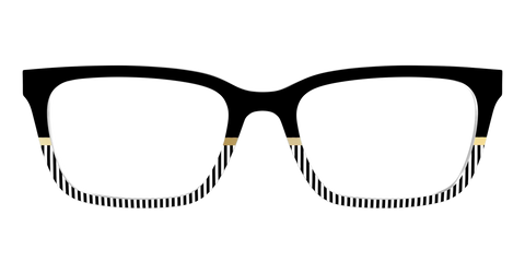The Chic Stripes Crystal with Gold Foil