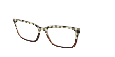 The Ivory Plaid Wood Split