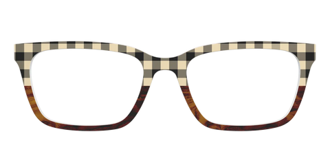The Ivory Plaid Wood Split