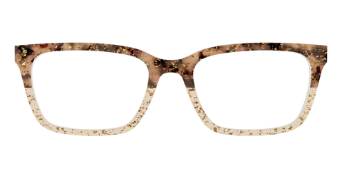 The Khaki Tortoise Crystal Split with Gold Flakes