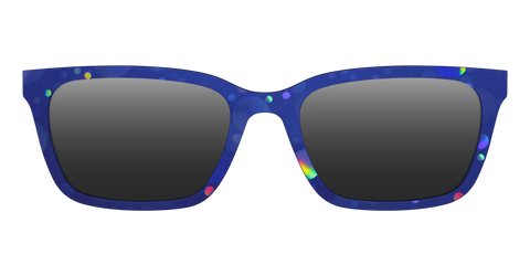 The Polarized Navy Holographic Bubbles Sun Top