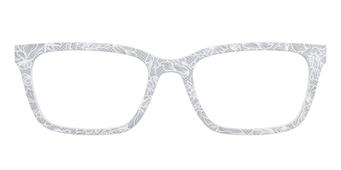 The Pale Gray Floral Lace
