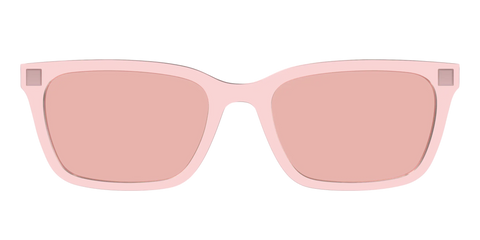The Pink Crystal With Coral Pink Lens