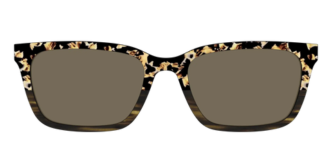The Polarized Caramel Tortoise Horn Split Sun Top