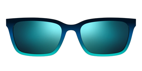 The Polarized Royal Blue to Seafoam Gradient Sun Top