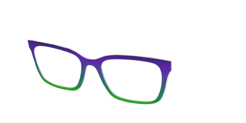 The Ultra Violet to Bright Green Gradient