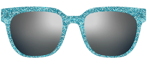 The Polarized Aquamarine Sparkle Sun Top