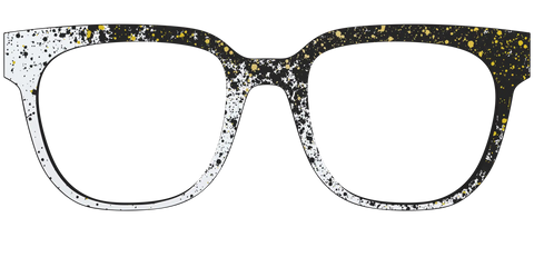 The Black & White Splatter