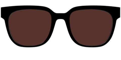 The Black with Brown Golf Lens