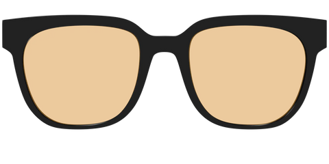 The Black With Umber Brown Lens
