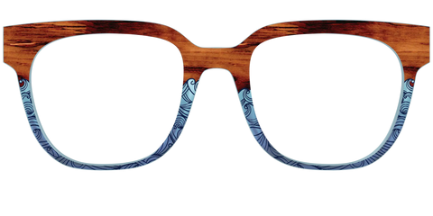 The Blue Wood Waves Crystal