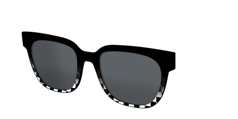 The Polarized Checkerboard Fade Sun Top