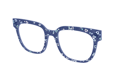 The Denim Heart Glitter Crystal