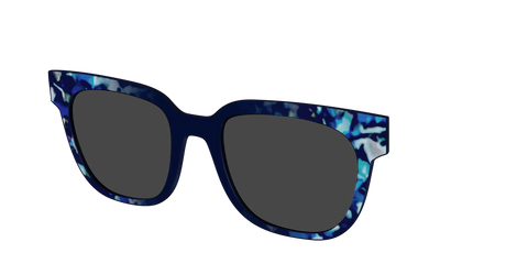 The Polarized Indigo Tortoise Sun Top