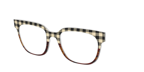 The Ivory Plaid Wood Split