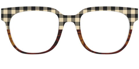 The Ivory Plaid Wood Split