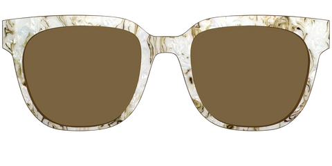 The Polarized Ivory Sand Pearl Shell Sun Top
