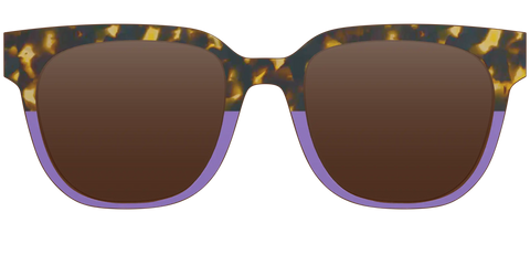 The Polarized Lavender Tortoise Split Sun Top
