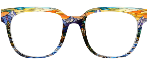 The Mountainscape Stained Glass