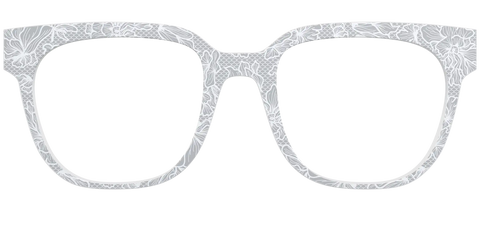 The Pale Gray Floral Lace