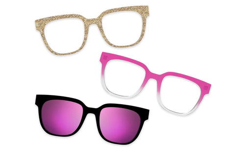 Pink Glitter Clear - Set