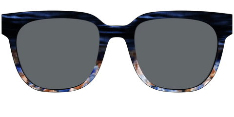 The Polarized Blue Horn Tortoise Sun Top