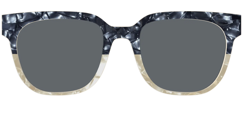 The Polarized Navy to Taupe Pearl Split Sun Top