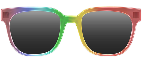 The Polarized Rainbow Gradient Sun Top