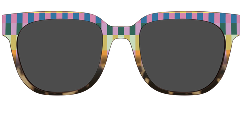 The Polarized Summer Stripes Tortoise Sun Top