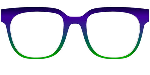 The Ultra Violet to Bright Green Gradient