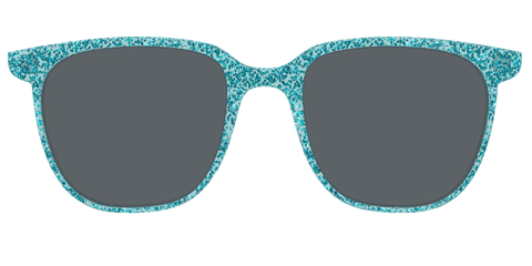 The Polarized Aquamarine Sparkle Sun Top