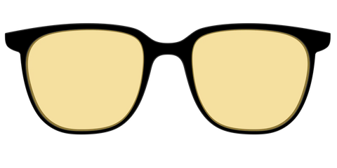 The Black With Citrine Yellow Lens