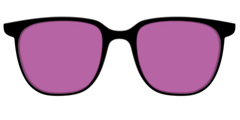 The Black with Violet Golf Lens