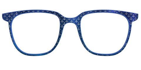 The Blue Shimmer with Silver Foil Anchors