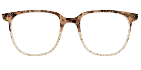 The Khaki Tortoise Crystal Split with Gold Flakes