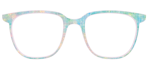 The Pastel Gradient with Holographic Hatching