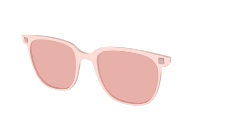 The Pink Crystal With Coral Pink Lens