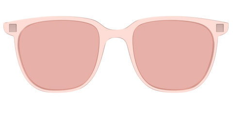The Pink Crystal With Coral Pink Lens