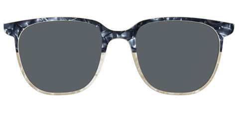 The Polarized Navy to Taupe Pearl Split Sun Top