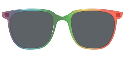 The Polarized Rainbow Gradient Sun Top