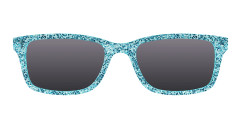 The Polarized Aquamarine Sparkle Sun Top