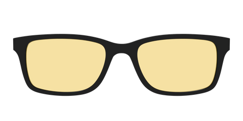 The Black With Citrine Yellow Lens